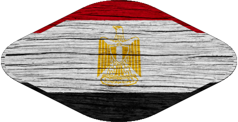 Oval 02 Ägypten Afrika Fahnen 