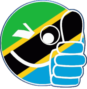 Smiley - OK Tanzanie Afrique Drapeaux 