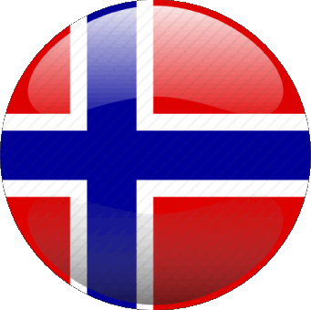 Rond Norvège Europe Drapeaux 