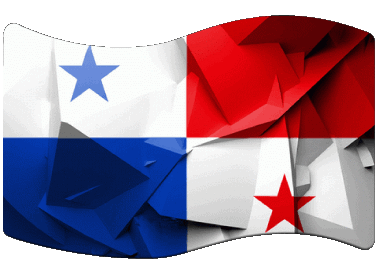Rectangle Panama America Flags 