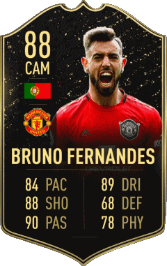 Bruno Fernandes Portugal F I F A - Jugadores  cartas Vídeo Juegos Multimedia 