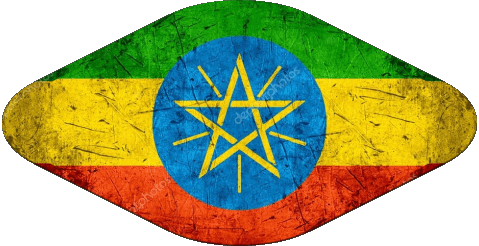 Oval 02 Ethiopia Africa Flags 