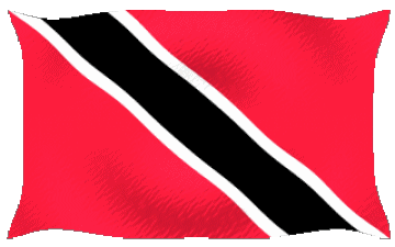 Welligkeit Trinité et Tobago Amerika Fahnen 