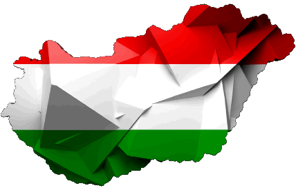 Carta Geografica Ungheria Europa Bandiere 