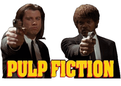 Logo Pulp Fiction Películas Internacional Multimedia 