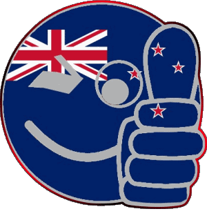 Smiley - OK New Zealand Oceania Flags 