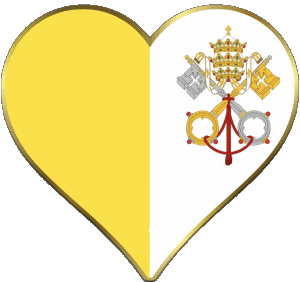 Coeur Vatican Europe Drapeaux 