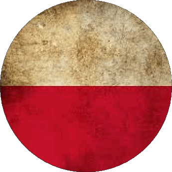 Rond Pologne Europe Drapeaux 