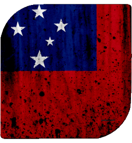 Square Samoa Oceania Flags 