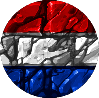 Rond Pays-Bas Europe Drapeaux 