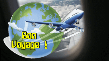 002 Animierter Hintergrund Bon Voyage Französisch Nachrichten 