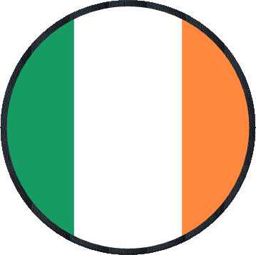 Tondo Irlanda Europa Bandiere 