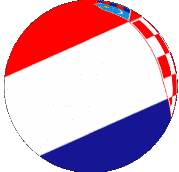 Sphere - Cube Croatie Europe Drapeaux 
