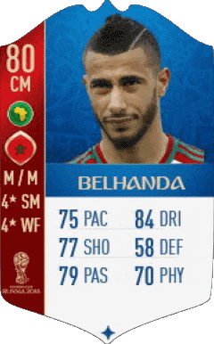 Younès Belhanda Marokko F I F A - Karten Spieler Videospiele Multimedia 