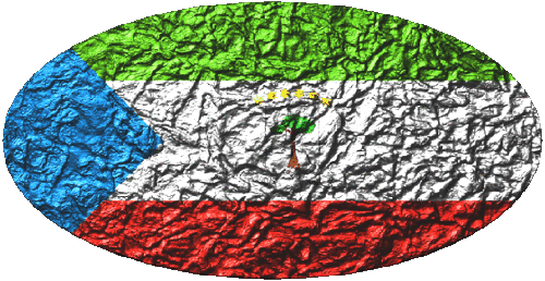 Oval 01 Equatorial Guinea Africa Flags 