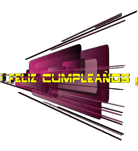 020 Sfondo trasparente Abstracto - Geométrico Feliz Cumpleaños Spagnolo Messagi 