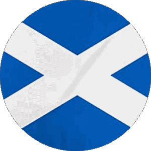 Round Scotland Europe Flags 