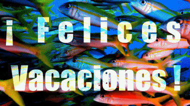 001 Animierter Hintergrund Felices Vacaciones Spanisch Nachrichten 