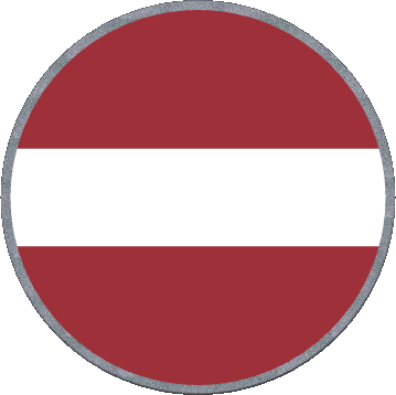 Runde Lettland Europa Fahnen 