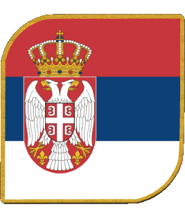 Square Serbia Europe Flags 