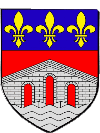 Blason-Blason PONT AUDEMER 27 Départements - Villes France Drapeaux 