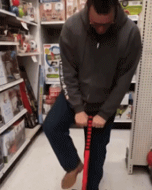 Serie 01 Bastone Pogo PERSONE Umorismo -  Fun 