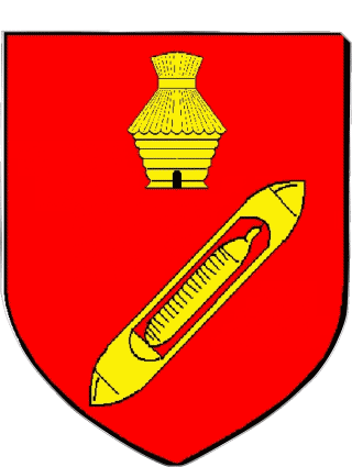 Blasón-Blasón LA FERTE MACE 61 Departamentos - Ciudades Francia Banderas 