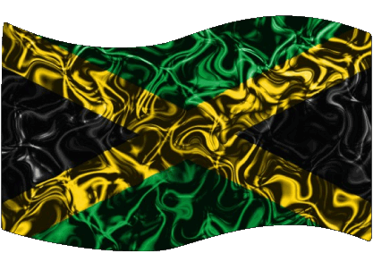 Rectángulo Jamaica América Banderas 