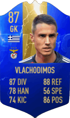 Odisseas Vlachodimos Grèce F I F A - Joueurs Cartes Jeux Vidéo Multi Média 