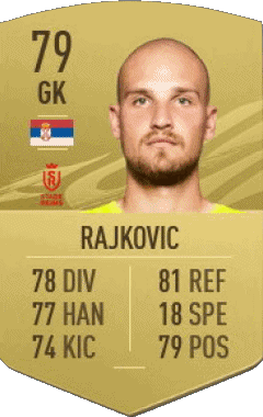 Predrag Rajkovic Serbia F I F A - Giocatori carte Videogiochi Multimedia 