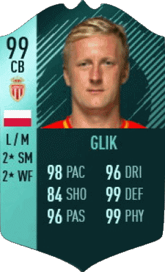 Kamil Glik Pologne F I F A - Joueurs Cartes Jeux Vidéo Multi Média 