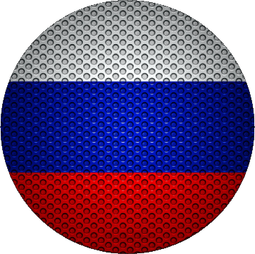 Rond Russie Europe Drapeaux 