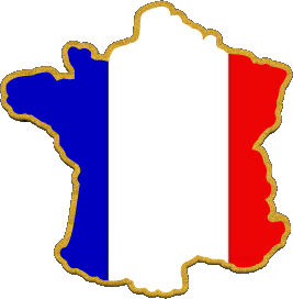 Carte National France Drapeaux 