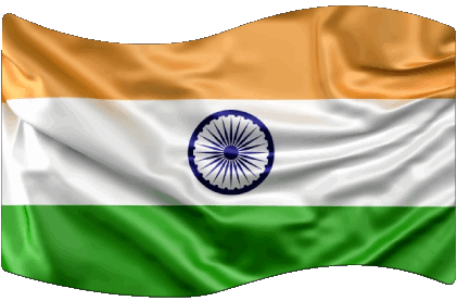 Rettangolo India Asia Bandiere 