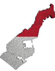 Carta Geografica Monaco Europa Bandiere 