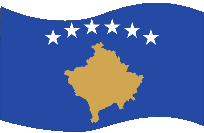 Rectangle Kosovo Europe Drapeaux 