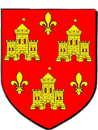 Blasone-Blasone CHINON 37 Dipartimenti - Città Francia Bandiere 