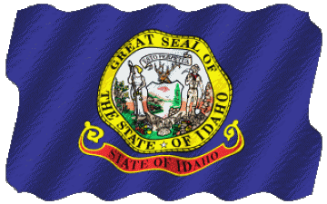 Welligkeit Idaho U.S.A - States Amerika Fahnen 