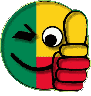 Smiley - OK Benin Afrique Drapeaux 