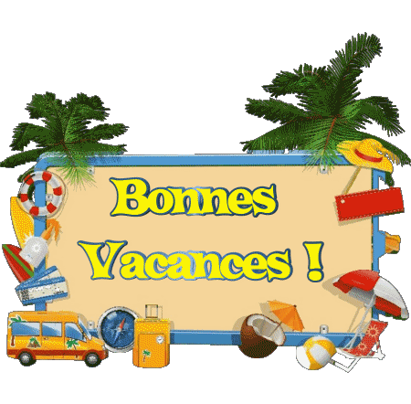 06 Fondo transparente Bonnes Vacances Francés Mensajes 