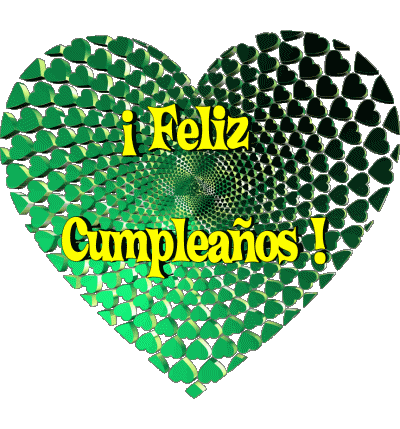 009 Corazón Feliz Cumpleaños Español Mensajes 