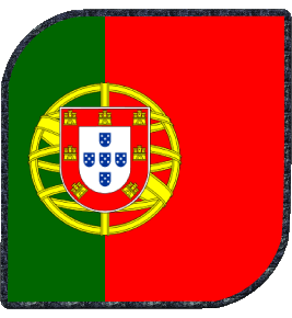 Quadrato Portogallo Europa Bandiere 