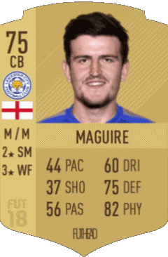 Harry Maguire Angleterre F I F A - Jugadores  cartas Vídeo Juegos Multimedia 