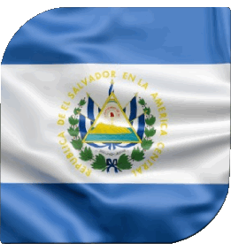 Quadrato Salvador America Bandiere 