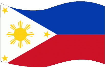 Rectangle Philippines Asie Drapeaux 