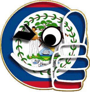 Smiley - OK Belize Amériques Drapeaux 