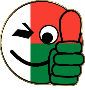 Smiley - OK Madagaskar Afrika Fahnen 
