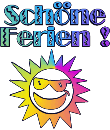 04 Transparent Background Schöne Ferien German Messages 