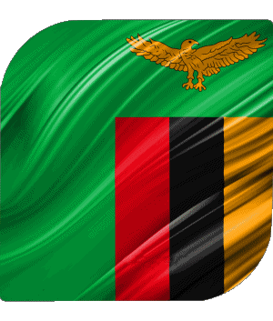 Platz Sambia Afrika Fahnen 