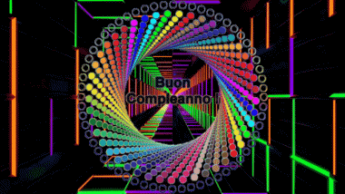 001 Fondo animado Astratto - Geometrico Buon Compleanno Italiano Mensajes 